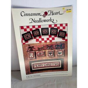 Cinnamon Heart Needleworks Counted Cross Stitch Folk Art Christmas Pattern Book